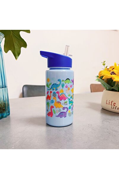 Choice1 0.5L Blue Cute 500ml Children Water Cup Portable for School Camping T...