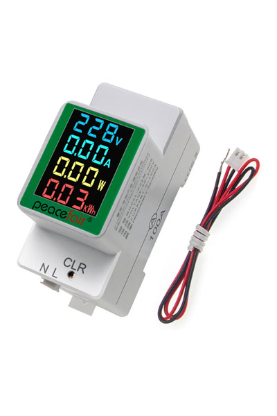 Choice عداد رقمي متعدد الوظائف ملون PZEM-008 للتيار المتردد، مقياس فولت وأمبي...