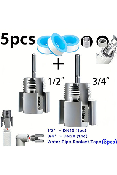 Choice 5pcs 2/5pcs PPR Pipe Threader Tool And Water Pipe Sealant Tape - Suita...