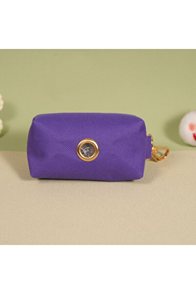 Choice Purple Nylon Pet Waste Bag Dispenser with Zipper Closure, Portable Dog...