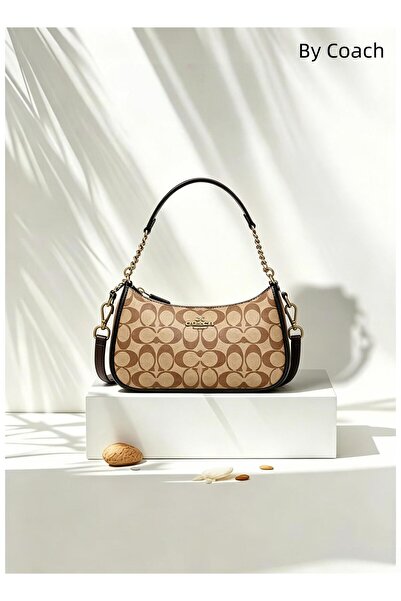 By Coach Teri Shoulder Bag In Signature Canvas for women Handbag Messager Bag
