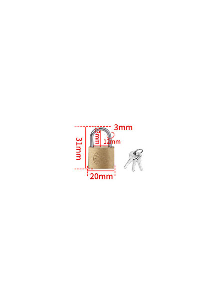 Choice4 20mm Copper Padlock Small Locks for Luggage Case Locker Home Improvem...