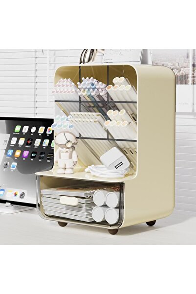 Choice WH-03 Angle Insertion Desk Pen Holder, Desktop Storage Box for Office ...