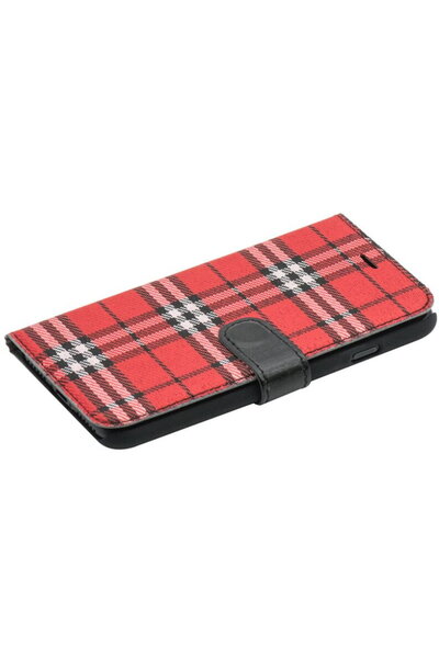 TELLUR Book case Bimaterial for iPhone 7 black/red