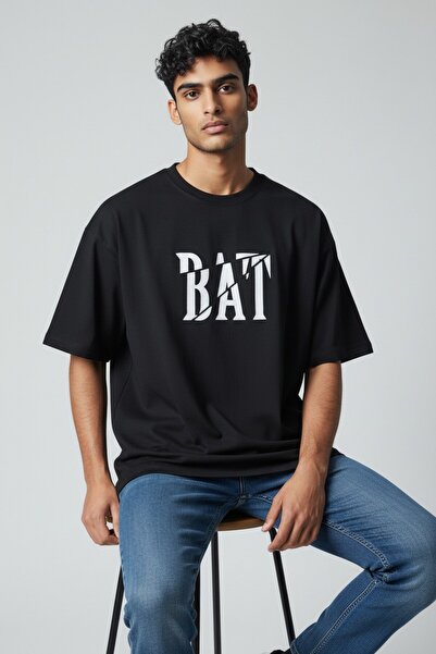 AİR FİT تيشيرت BAT بطباعة أمامية وخلفية