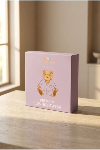 Katia&Bony Teddy Kutulu Kız Çocuk Pijama Takımı Lila
