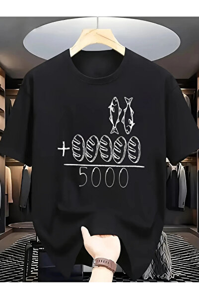 Soft Luxe تي شيرت أسود عصري بياقة دائرية للاستخدام اليومي