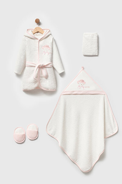 BEBELİNNA BABY 4 PIECES BABY BATHROBE SET