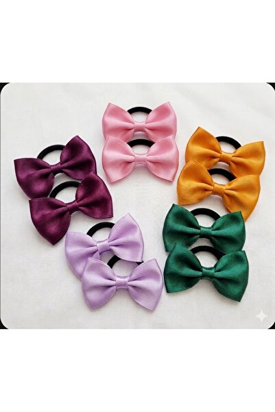 LO ADORO 10 Pieces 5 Pairs of Colors Bowknot Buckle Rubber Buckle Children's ...