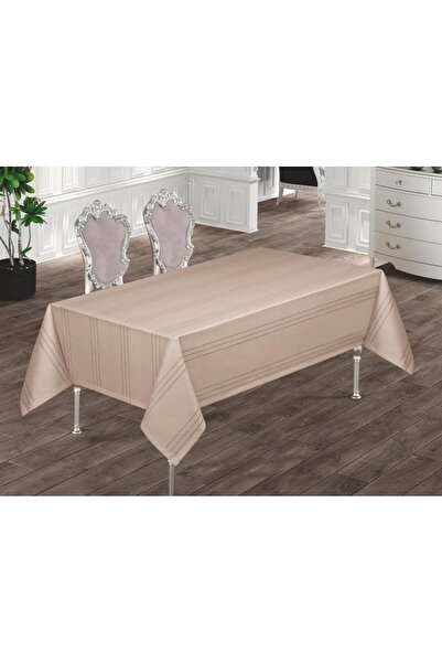 ALVERA COLLECTION مفرش طاولة بدون حواف 160x220 بيج