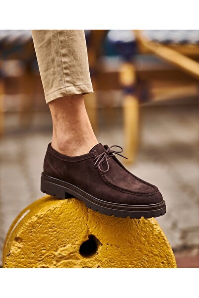 EXCLUSIVE STYLE Mocasini maro din piele ecologică - TIED