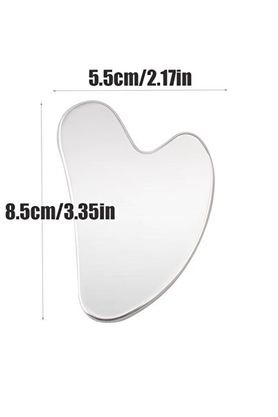 Choice1 1pc 1Pcs Gua Sha Scraper Stainless Steel Massager For Face Neck Body ...