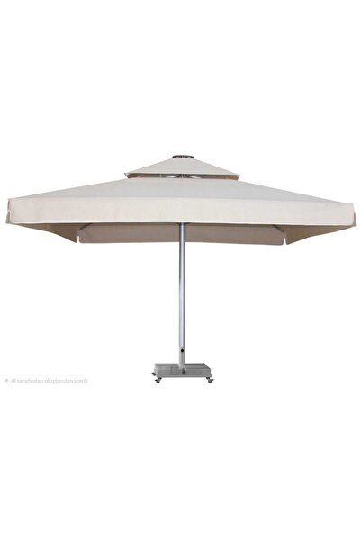 form outdoor Formoutdoor Teleskopik Şemsiye 500x500 Krem Akrilik Kumaş Mermer...