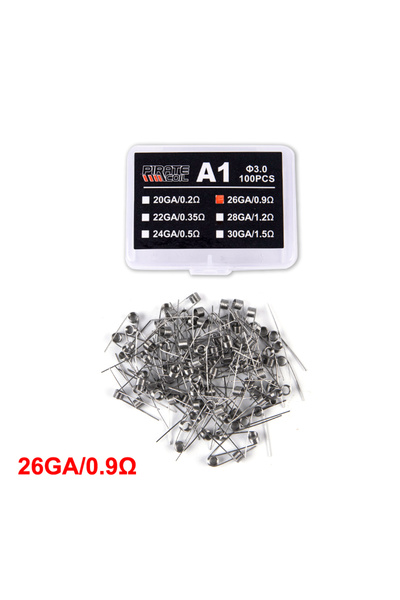 Choice4 26GA0.9 NEW 100 Pcs/box High Quality A1 Coil Wire Heating Resistance ...