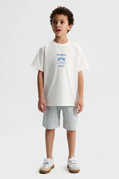nk kids 4-8 Boudless Tshirt Ecru