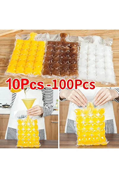 Choice3 100PCS 10-100Pcs Ice Mold Bags Disposable Ice-Making Bags Freezing Ma...