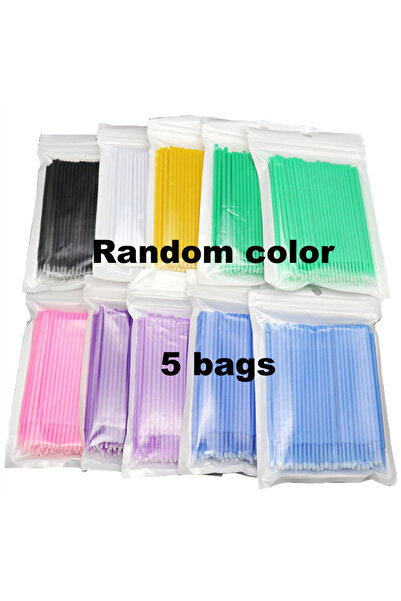 Choice1 5 bags Random color 100-1000Pcs Disposable Micro Brush Mascara Wands ...