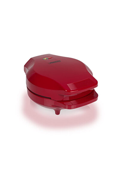 emilydor Bubble Princess Waffle Maker 1000W Red Ø18cm, Removable Non-Stick Pl...