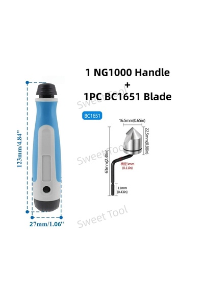 Choice3 NG1000 X BC1651 NG1000 with BC1651 Professional Deburring Tool Set 90...
