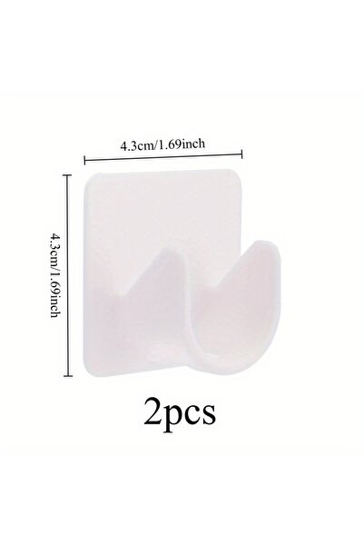 Choice 2pcs 4pcs Adhesive Shower Curtain Rod Holders - No-Drill Paste Bracket...