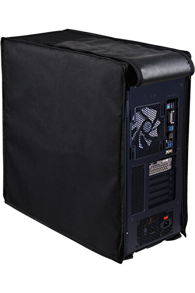 Choice1 62x26x52cm black 1pc Universal Dust Cover for Gaming Desktop PC Mid-T...