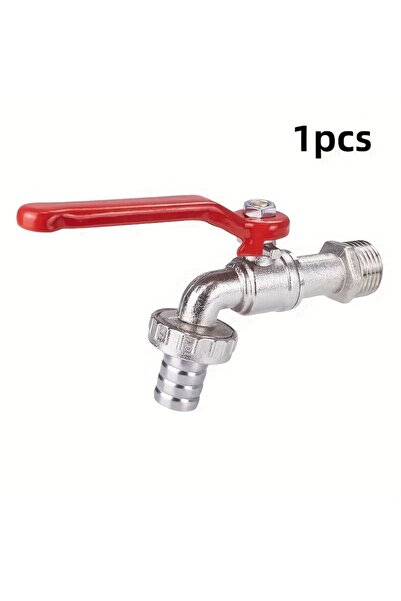 Choice High-Flow G1/ 2inch Zinc Alloy Outdoor Faucet with Red Handle and Ball...