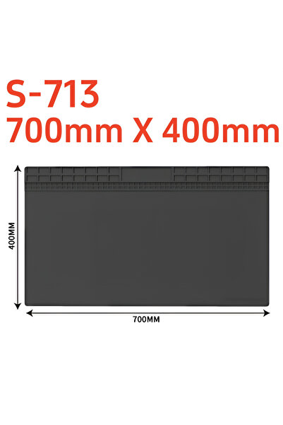 Choice 700 X 400mm Black Heat Insulation Mat Silicone Repair Mat for Solderin...