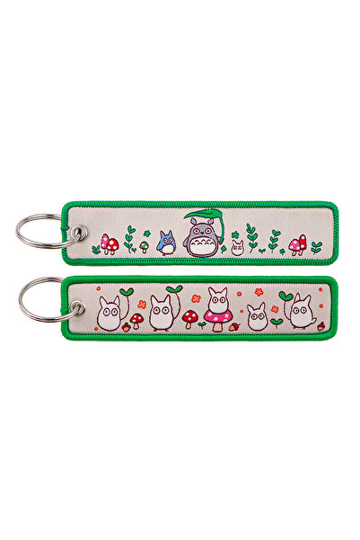 Choice3 Bandai 18 Manga Embroidered Keychains Key Fobs Key Tags Cute Cartoon ...