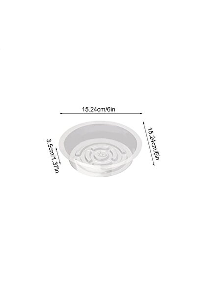 Choice1 6 inches 5Pcs Plant Pot Tray Clear 6/8/10/Inch Plastic Plant Saucers ...