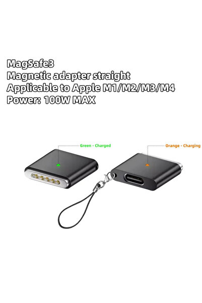 Choice9 محول شحن مغناطيسي سريع M3-100W-Space Black بقوة 100 واط من نوع C إلى ...