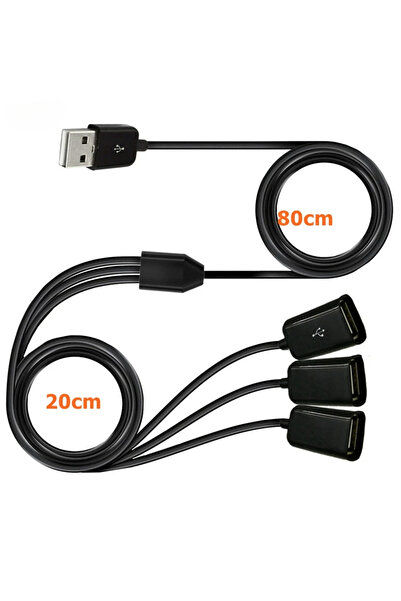 Choice1 كابل تمديد USB أسود من BSN 3 في 1 بطول 1 متر و0.3 متر، كابل شحن سريع ...