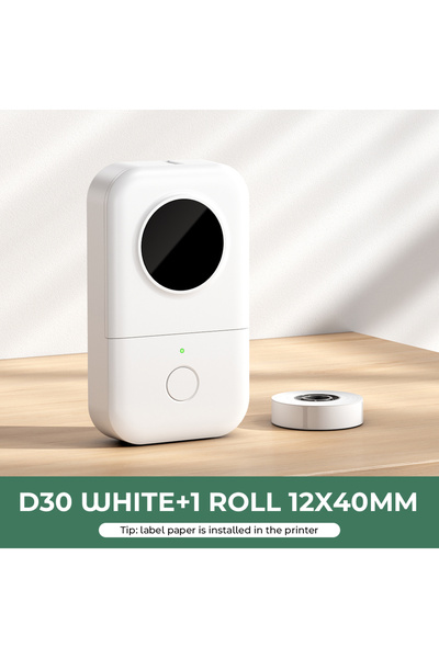 Choice10 طابعة ملصقات لاسلكية D30-White Zodzi D30 بدون حبر، طابعة ملصقات حرار...