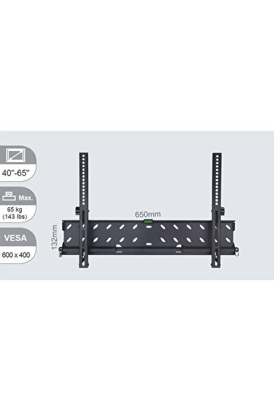 VivoLink Suport de perete mare, cu înclinare, compatibil VESA 600x400.