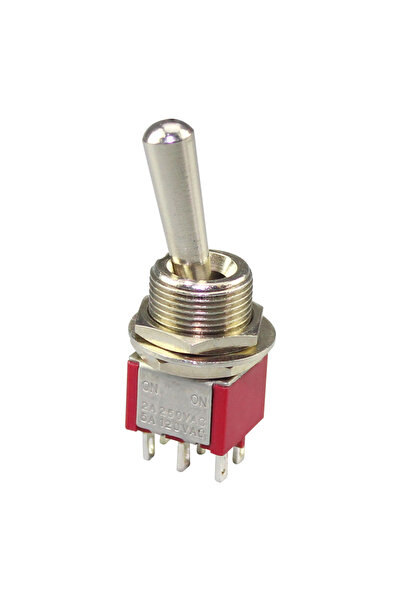 Choice (ON)-OFF-(ON) Mom 5PCS Large Long Handle Mini Toggle Switch 3 Position...