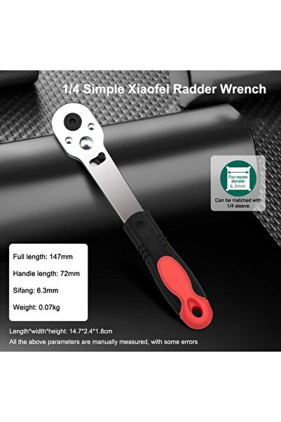 Choice ONE SIZE 【LM】1/4inch Ratchet Wrench Reversible Ratchet Quick Releases ...