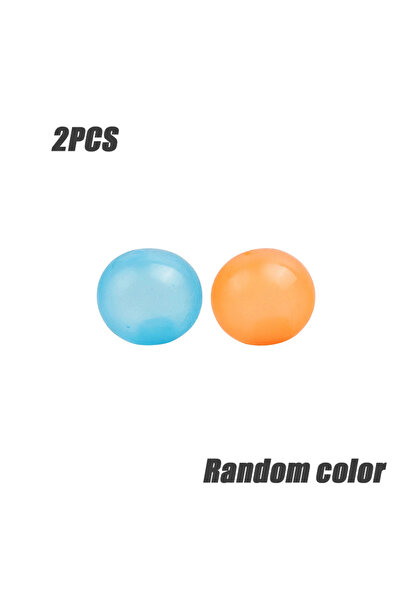 choice2 2PCS Luminous Wall Target Ball Sucker Sticky Decompression Toy Squeez...