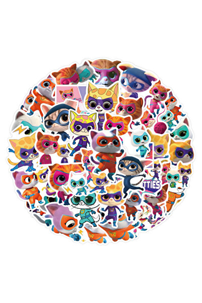 Choice 100Pcs 100Pcs Super Kitties Stickers Super Cat Stickers Cartoon Graffi...