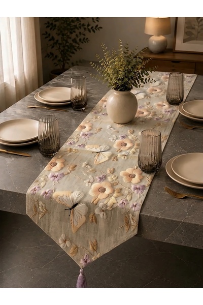 Econice Bamboo Pattern, Digital Printed Baby Face Fabric Runner