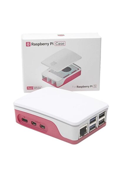 Choice علبة متعددة الاستخدامات لـ Raspberry Pi 5، باللونين الأحمر والأبيض، هي...