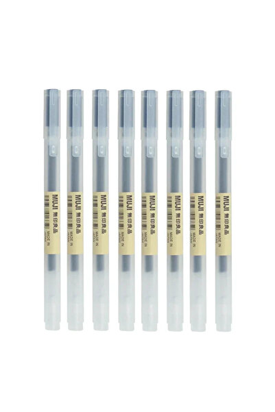 Choice5 0.38mm 8Pcs black pen 6/8Pcs/Set MUJIs Gel Pen Black/Red/Blue 0.38/0....