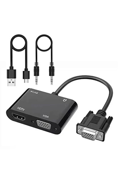 Choice to VGA HDMI Audio VGA to HDMI Adapter Splitter with 3.5 Audio Converte...
