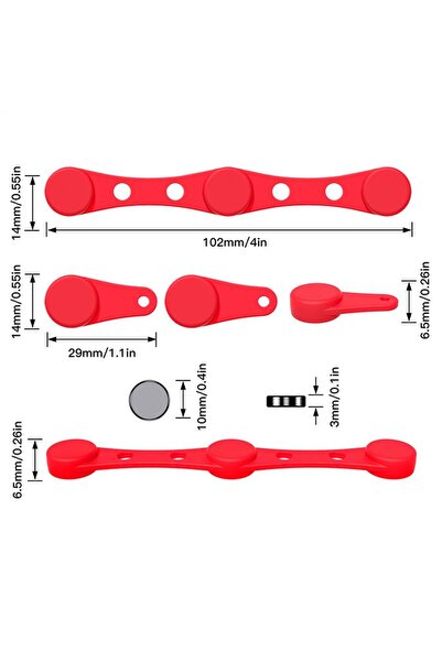 Choice1 Red Air Fryer Magnets for Parchment Paper Air Fryer Parchment Paper S...
