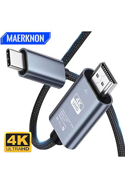 Choice محول USB C إلى HDMI أسود بدقة 4K، محول من النوع C إلى HDMI للهواتف وأج...