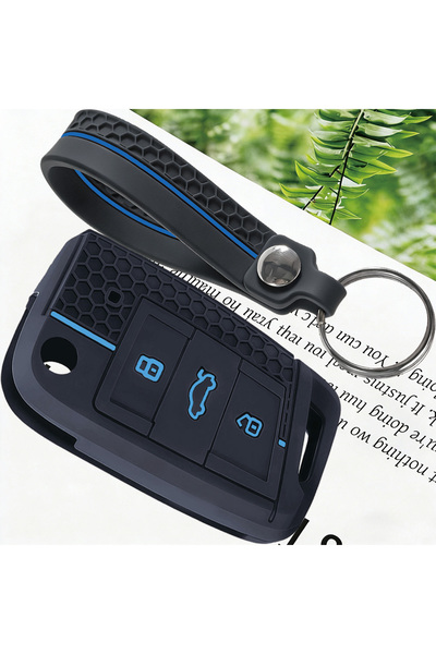 Choice Blue Car Key Case Cover Keychain For VW Golf GTI POLO Touran Tiguan fo...