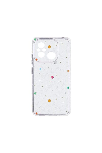 bestcase Калъф с кристален блясък 2ММ, съвместим с Xiaomi Redmi 12C, Вселена,...