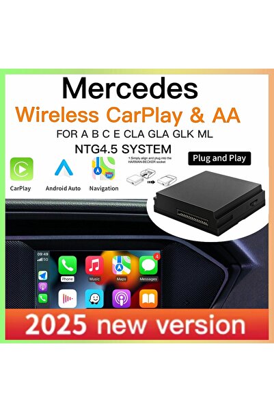 Choice كار بلاي لاسلكي مناسب لسيارات مرسيدس بنز A B C E CLA GLA GLK ML سبرينت...