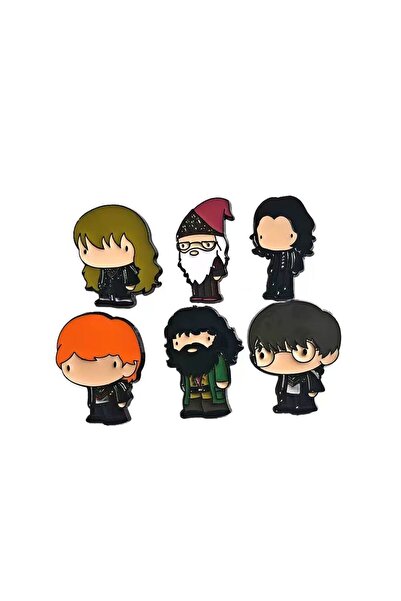 Choice 6pcs brooch 6 Pcs Cartoon Brooch Fashion Magic Academy Tie Enamel Pin ...