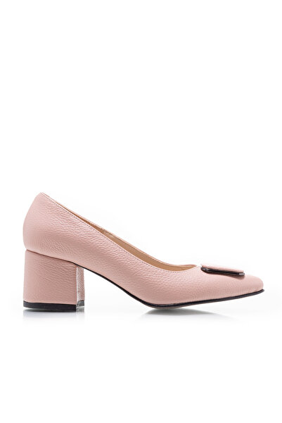 UrbanShoes Pantofi eleganți damă din piele naturală - 2176 Nude Box Sidefat