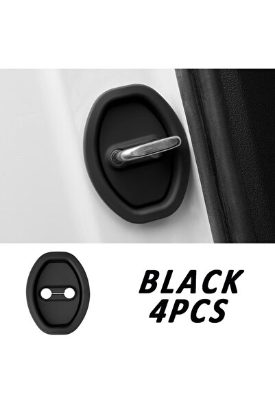choice2 black 4pcs Car Door Shock Absorbing Buffering Mat Reduce Noise Univer...