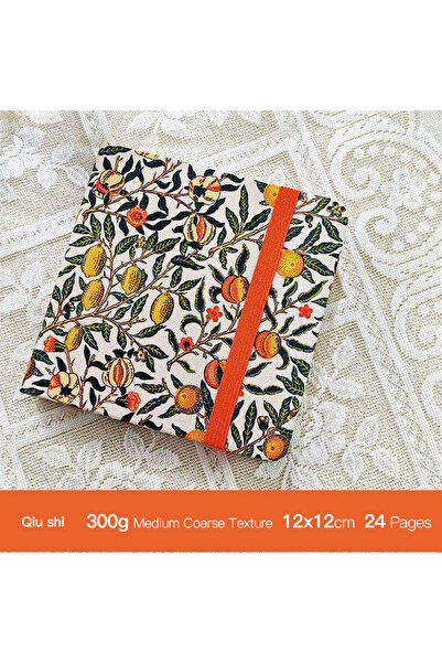 Choice6 12cm Qiu shi POTENTATE 100% Cotton Watercolor Book 300g 24Sheets Hard...